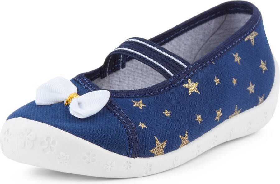 Ladeheid Kinder Pantoffels Sloffen Muizen Unisex 26 Marineblauwe witte sterren LA-RW-Sylwia