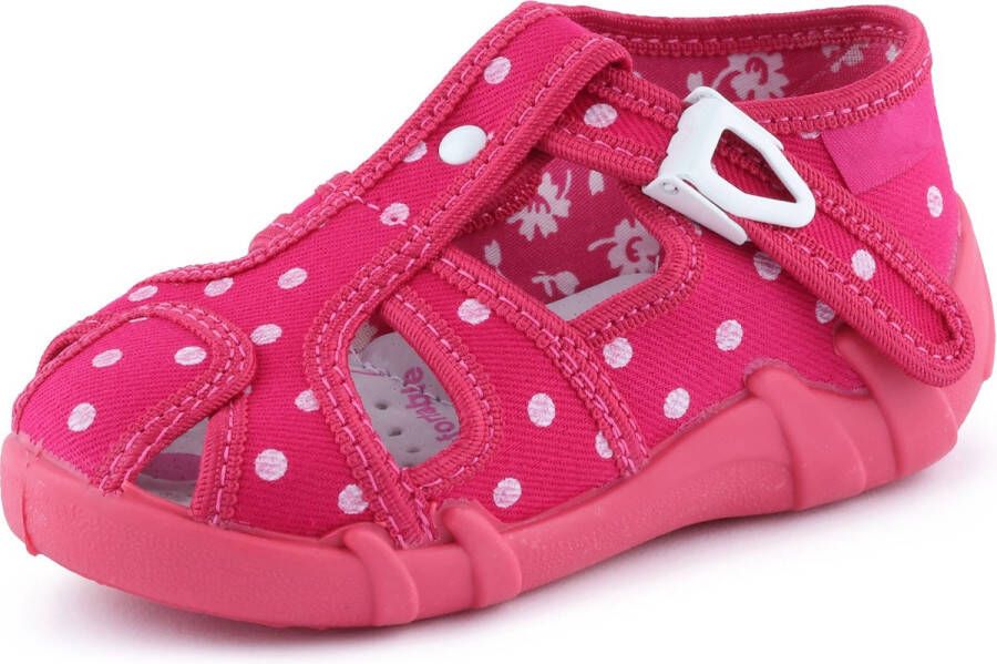 Ladeheid Kinder Pantoffels Sloffen Muizen Unisex LA-RB-13-106 Amaranth Punten