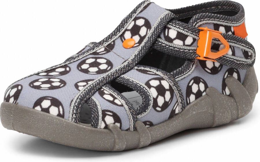 Ladeheid Kinder Pantoffels Sloffen Muizen Unisex LA-RB-13-106 Aschgrau Bälle