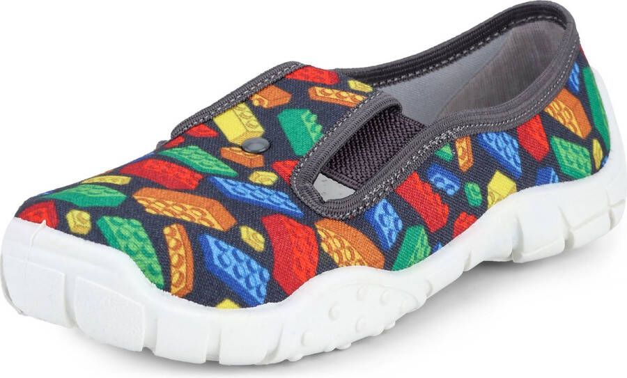 Ladeheid Kinder Pantoffels Sloffen Muizen Unisex LA-RW-Krzys Zwart Blokken