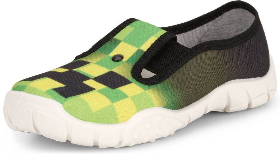 Ladeheid Kinder Pantoffels Sloffen Muizen Unisex LA-RW-Krzys Zwart Groen Geel