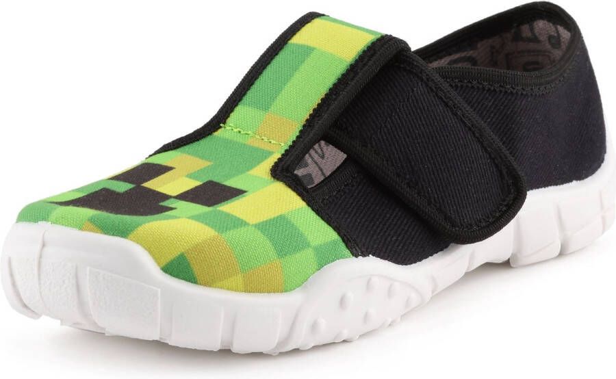 Ladeheid Kinder Pantoffels Sloffen Muizen Unisex Wit Zwart Groen 27 LA-RW-Borys