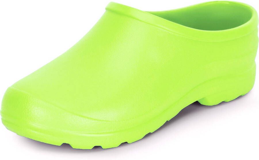 Ladeheid Unisex Clogs Tuinklompen Tuinschoenen Lichte Neongroen 4173 37 LA-DW-Xclap