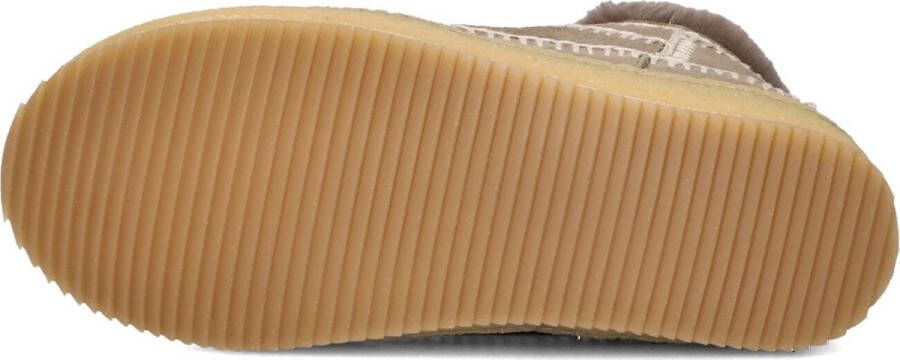 Laidbacklondon Nyuki Low Crochet Laarzen Suède Dames Taupe