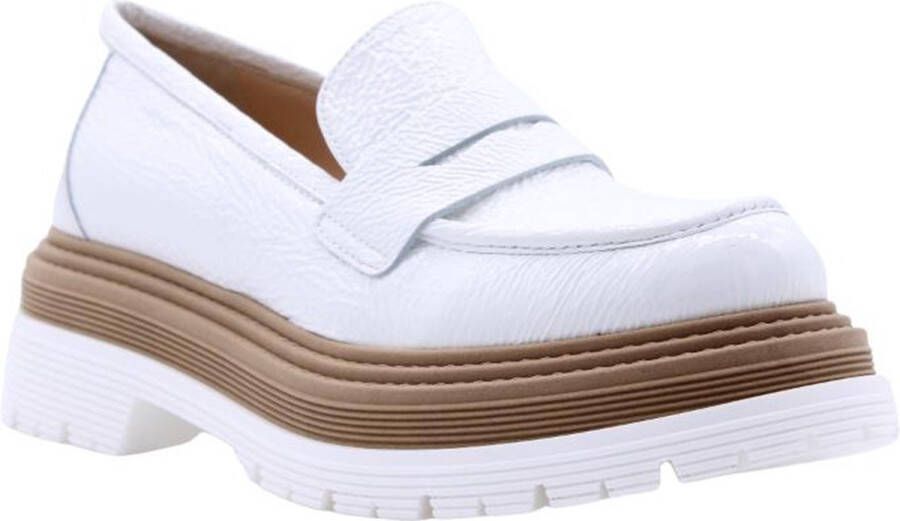 Laura Bellariva Stijlvolle Loafers voor Vrouwen White Dames