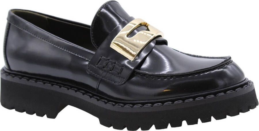 Laura Bellariva Stijlvolle en comfortabele Karajan loafers Black Dames