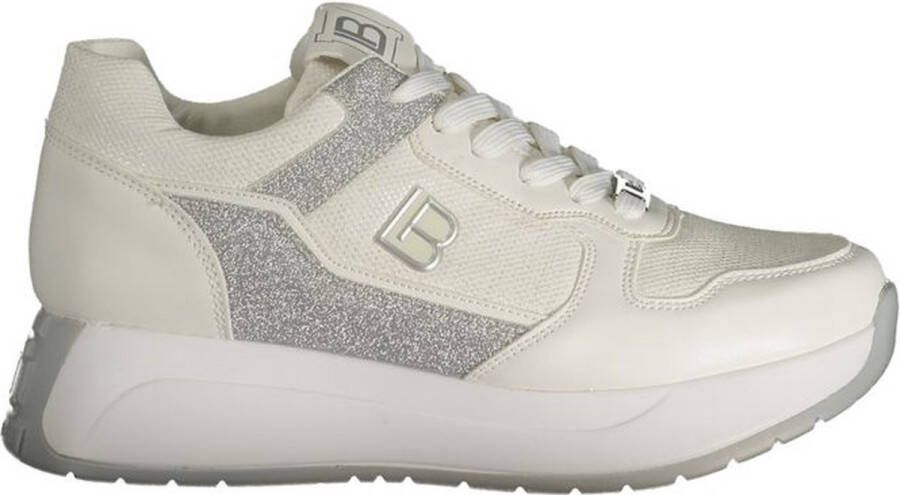 Laura Biagiotti Witte Platform Sneaker met Contrastdetails White Dames