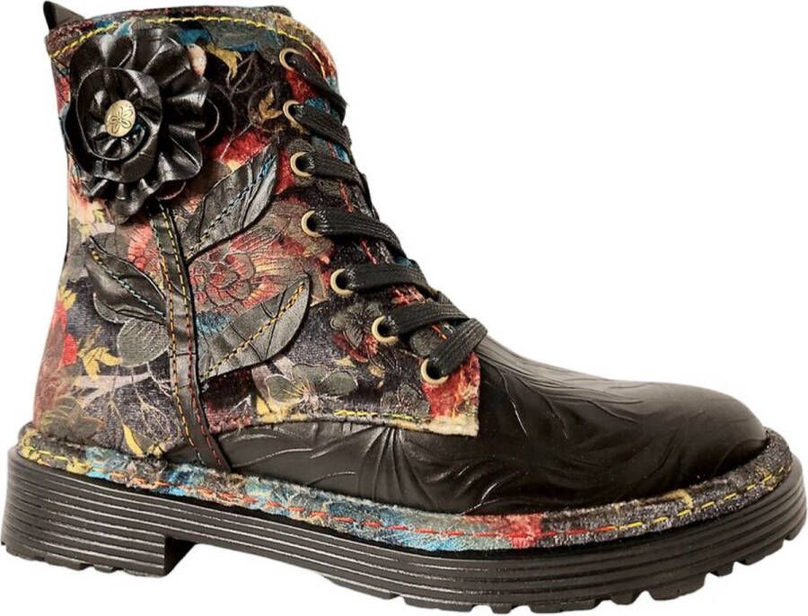 Laura Vita Veterboot Incaso 24 SL1127-4H Dorian Zwart Print