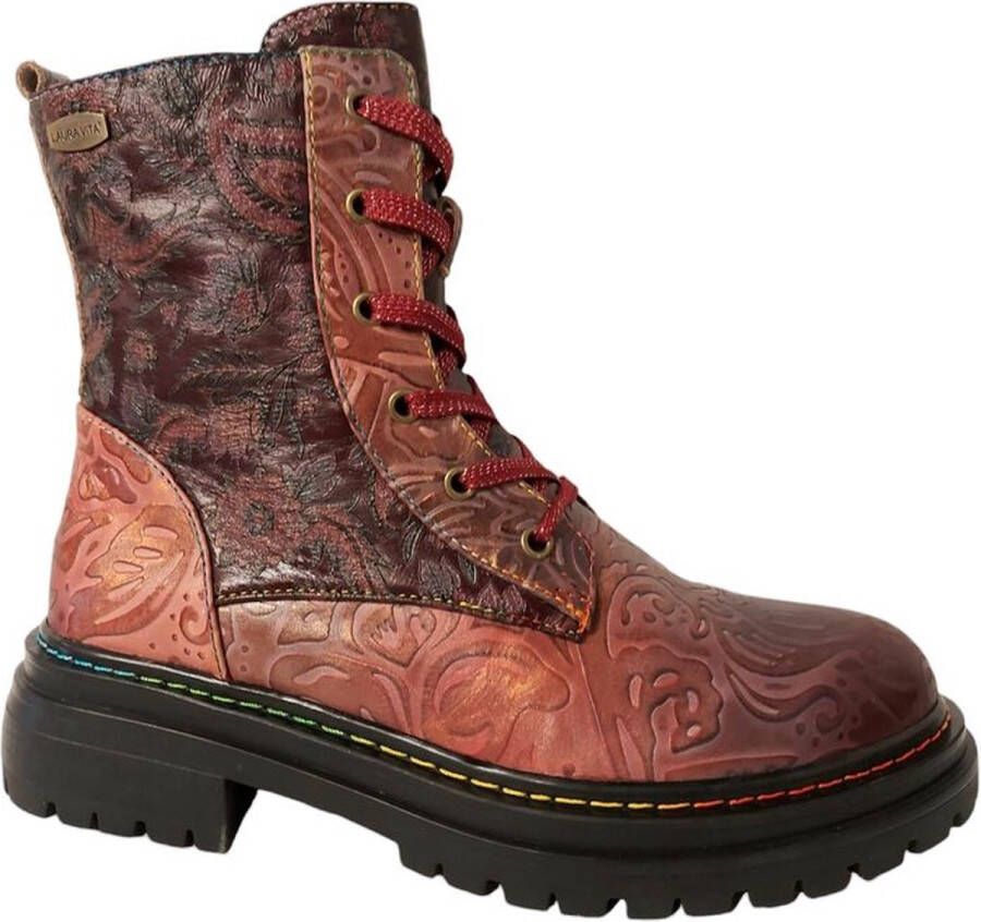 Laura Vita Veterboot Kandyo 24 SL022-4A Grenat Rood