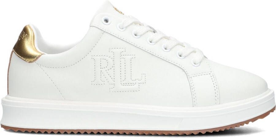 LAUREN RALPH LAUREN Lage Sneakers Dames Ainsley Low Top Lace Maat: 39 Materiaal: Leer Kleur: Wit