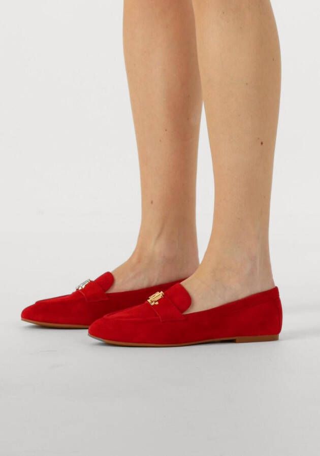 LAUREN RALPH LAUREN Averi Iii Flats Loafer Loafers Instappers Dames Rood