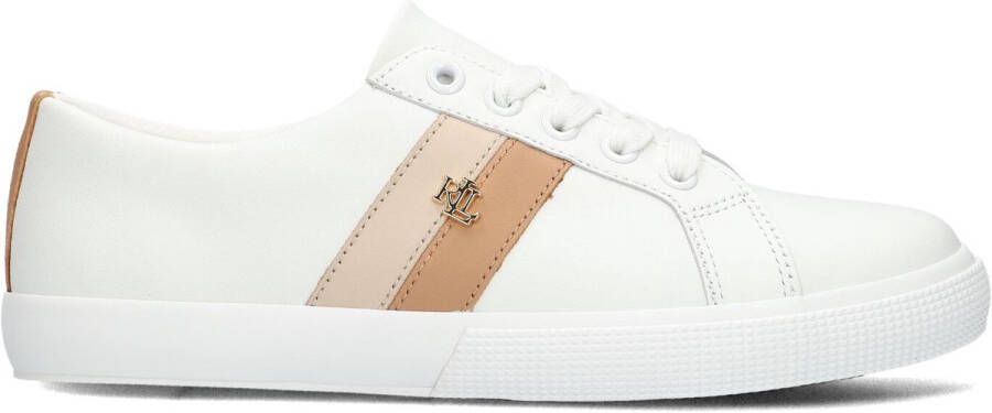 LAUREN RALPH LAUREN Lage Sneakers Dames Janson Ii Low Top Lace Maat: 39 Materiaal: Leer Kleur: Wit