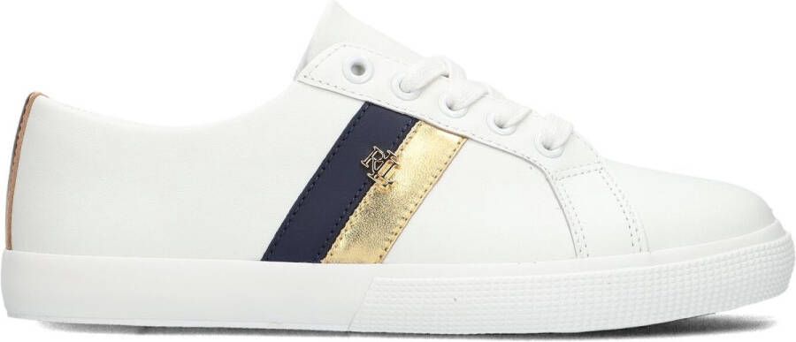 LAUREN RALPH LAUREN Lage Sneakers Dames Janson Ii Low Top Lace Maat: 40 Materiaal: Leer Kleur: Wit