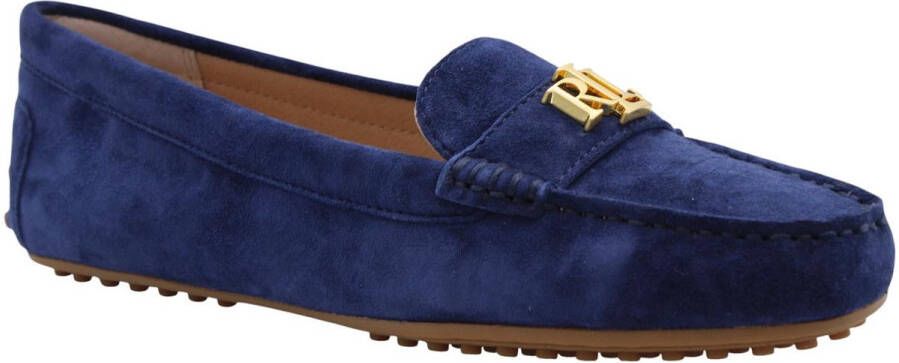 Lauren Ralph Lauren Leren loafers met labelapplicatie van Lauren Ralph LaureL model 'BARNSBURY'