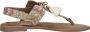 Lazamani Beige Leren Sandalen 75.119 Beige Dames - Thumbnail 2