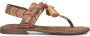 Lazamani Bruin Leren Sandalen 75.119 Brown Dames - Thumbnail 2