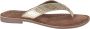 Lazamani 75479 GOLD dames slippers metallic - Thumbnail 7