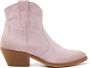 Lazamani Arianna Suede Dames Enkellaarsjes Rosa - Thumbnail 1