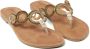 Lazamani Arielle Leren Dames Slippers Gold - Thumbnail 2