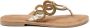 Lazamani Arielle Leren Dames Slippers Gold - Thumbnail 2