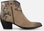 Lazamani Cowboylaarzen taupe Suede Dames - Thumbnail 1