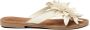 Lazamani Daisy Leren Dames Slippers Off-White - Thumbnail 1