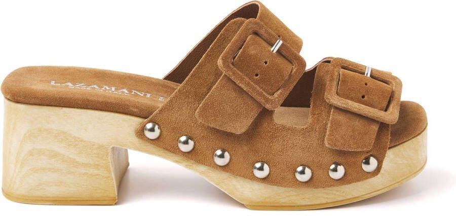 Lazamani Dames Clogs 31.227 Cuoio