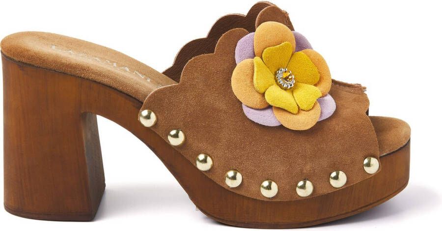 Lazamani Dames Clogs 31.231 Cuoio Multi