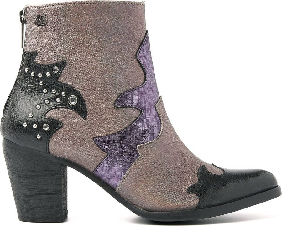 Lazamani Dames Enkellaarsjes 85.609 Purple-Multi