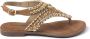 Lazamani Beige Sandaal met Kralen Decoratie Multicolor Dames - Thumbnail 2