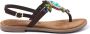 Lazamani Naomi Suede Dames Sandalen Brown Multi - Thumbnail 1