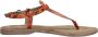 Lazamani Dames sandalen Trendy oranje - Thumbnail 1