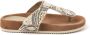 Lazamani Comfortabele Beige Slipper met Decoratieve Teen Multicolor Dames - Thumbnail 2