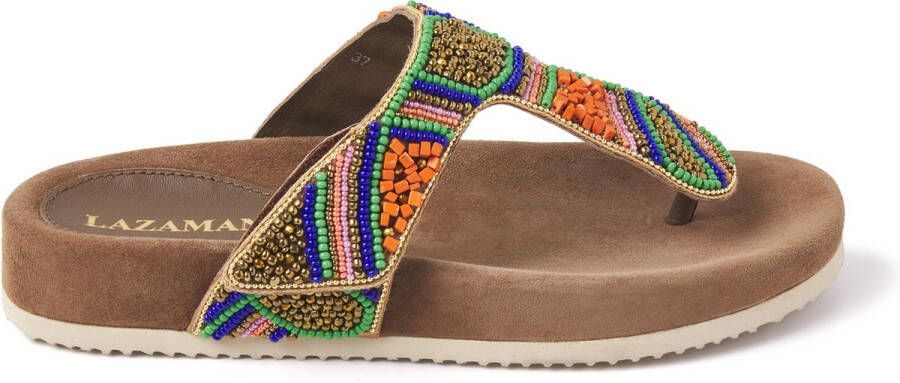 Lazamani Kleurrijke Kralen Slipper Sandaal Multicolor Dames - Foto 2