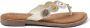 Lazamani Kralen Cirkel Slippers Beige Dames - Thumbnail 3