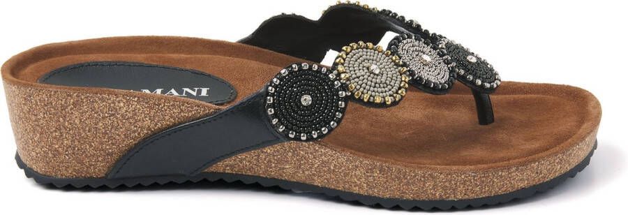 Lazamani 75.455 Teenslippers Dames Black