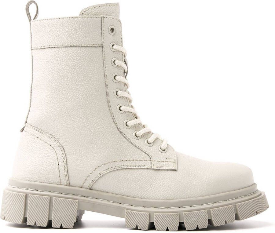 Lazamani Dames Veterboots 53.592 Off-white