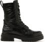 Lazamani Estee Dames Veterboots Leer Black - Thumbnail 3