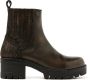 Lazamani Fey chunky leren chelsea boots bruin metallic - Thumbnail 2