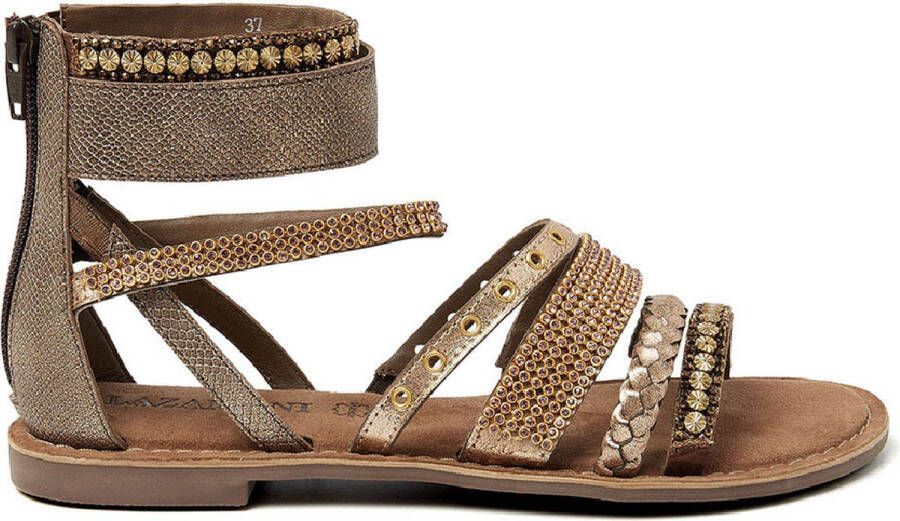 Lazamani Gladiator Sandals Shiny Strap