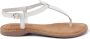 Lazamani Iris Leren Dames Sandalen White - Thumbnail 1