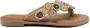 Lazamani Julia Dames Slippers Beige - Thumbnail 1