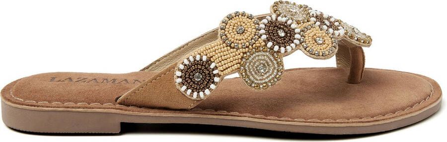 Lazamani Julia Dames Slippers Beige