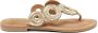 Lazamani Juliet Leren Dames Slippers Gold - Thumbnail 1