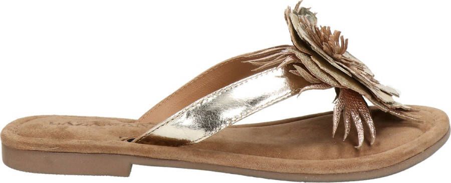 Lazamani Lily Leren Dames Slippers Gold