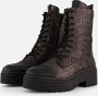 Laza i Metallic Veterboots grijs Synthetisch - Thumbnail 1