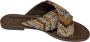 Lazamani Slipper beige raffia slide Kleur Beige) - Thumbnail 2