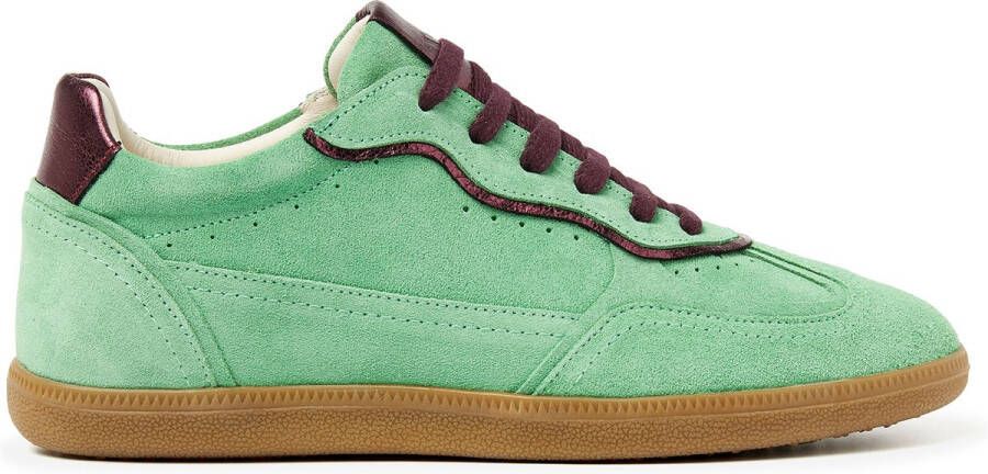 Lazamani San Sebastian Suede Dames Sneakers Green