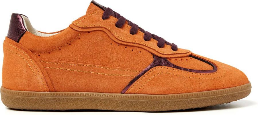 Lazamani San Sebastian Suede Dames Sneakers Orange