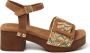 Lazamani Sienna Suede Raffia Dames Clogs Multi - Thumbnail 2